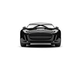 modern schwarz Konzept Sport Auto - - Vorderseite Aussicht foto