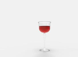 Single Glas von Wein foto