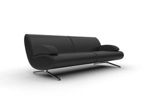 schwarz modern Sofa foto