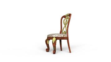 Antiquität Stuhl - - isoliert auf Weiß Hintergrund foto