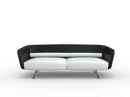 stilvoll modern Sofa - - 3d Illustration - - isoliert auf Weiß Hintergrund foto