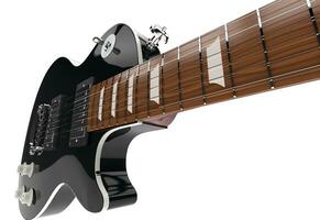 schwarze gitarre nahaufnahme foto