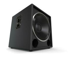 schwarz Subwoofer Hifi Lautsprecher foto