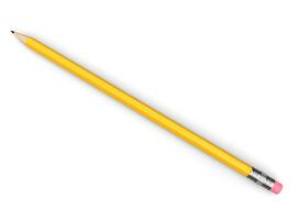 Basic Graphit Bleistift mit Radiergummi - - oben Nieder Aussicht foto