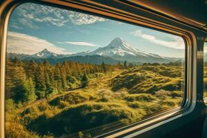 malerisch Landschaften gesehen von Zug Fenster foto