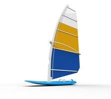 Windsurfen Tafel Schuss auf Weiss, Ideal zum Digital und drucken Design. foto