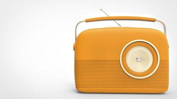 ziemlich Orange retro Jahrgang Radio foto