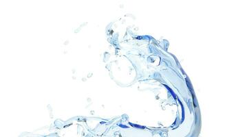 Spritzen Welle von rein sauber Wasser foto