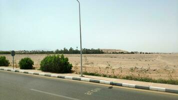 Straße im das Sinai Wüste, Sharm el Scheich im Ägypten foto