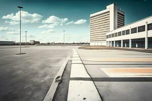 Steuerung Turm beim das Flughafen. neural Netzwerk ai generiert foto