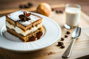 das Beste Dessert im das Welt ist ein Schokolade Kuchen. KI-generiert foto