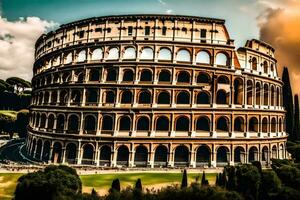 das Kolosseum im Rom, Italien. KI-generiert foto