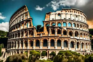 das Kolosseum im Rom, Italien. KI-generiert foto