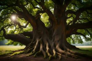 das Baum von Leben, das Baum von Leben, das Baum von Leben, das Baum von Leben. KI-generiert foto