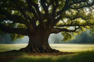 das Baum von Leben durch Person. KI-generiert foto