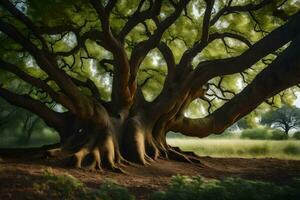 das Riese Eiche Baum durch James Harrison. KI-generiert foto