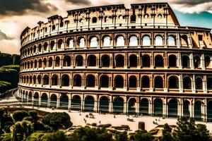 das Kolosseum im Rom, Italien. KI-generiert foto