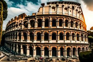 das Kolosseum im Rom, Italien. KI-generiert foto