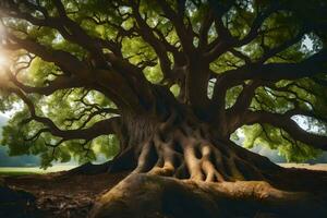 das Baum von Leben. KI-generiert foto