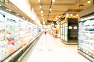 abstrakte Unschärfe und defokussierter Supermarkt für den Hintergrund foto