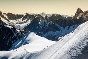 die alpen über chamonix foto