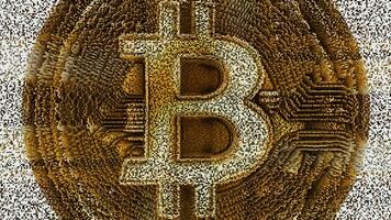 Bitcoin abstrakt Symbol foto