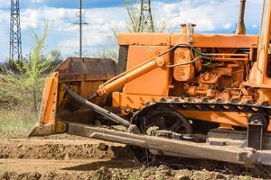 Industriebau Baustelle Bulldozer foto