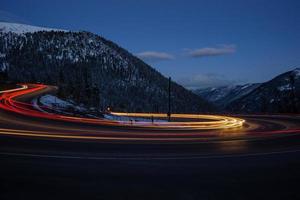 Haarnadelkurve am Berthoud Pass foto