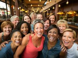 fotografieren von Frauen Wer Aufzug ermächtigen sich ai generativ foto