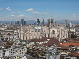 Luftaufnahme von Mailand, Italien foto