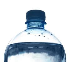 Wasserflasche isoliert foto