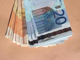 fünfzig und zwanzig Euro-Scheine foto