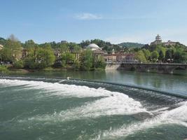 Fluss po turin foto