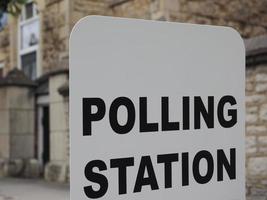 Wahllokal in London foto