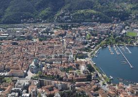 Blick auf die Stadt Como und den See