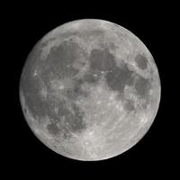 Vollmond mit Teleskop gesehen foto