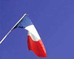 französische flagge von frankreich foto