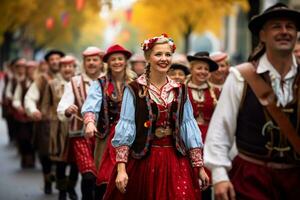 Oktoberfest Veranstaltung im München Deutschland ai generativ foto