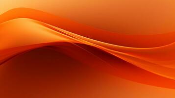 3d Orange abstrakt Welle Hintergrund ai generativ foto