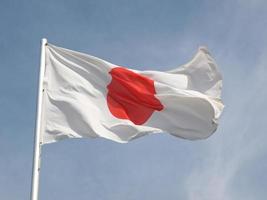 Flagge von Japan foto