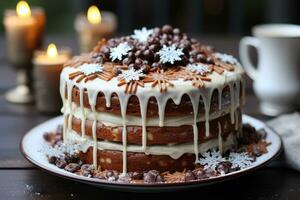 Geburtstag Winter Kuchen Schokolade Werbung Essen Fotografie foto