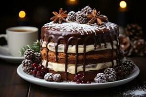 Geburtstag Winter Kuchen Schokolade Werbung Essen Fotografie foto