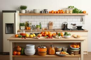 3d Küche auf ein isoliert Hintergrund Fachmann Werbung Fotografie ai generiert foto