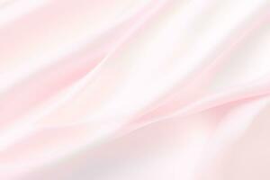 abstrakt schön einfach sauber glatt Falten hell Weiß und Licht Rosa Farbe Stoff Textur Luxus Hintergrund Sanft Muster foto