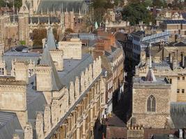 Luftaufnahme von Cambridge foto