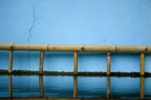 Blau Mauer Textur mit Flut Hintergrund foto