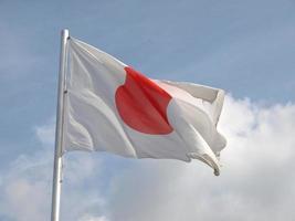 Flagge von Japan foto