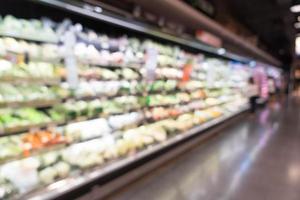 abstrakte Unschärfe im Supermarkt für Hintergrund foto