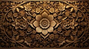 Mandala Blume Design Hintergrund. ai generativ foto
