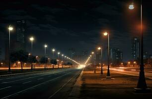 Straße der Verkehr ai generativ foto